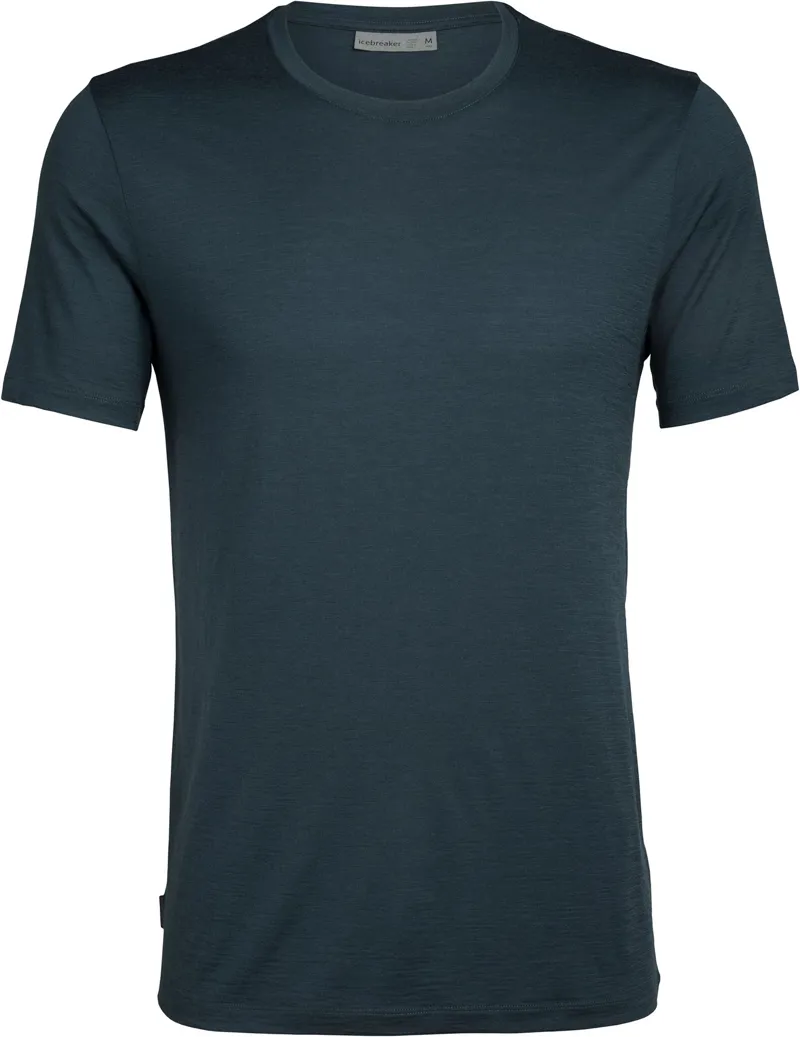 Icebreaker Mens Tech Lite SS Crewe Top - Nightfall